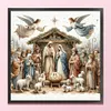 Nativity-11CT Stamped Cross Stitch 45*45cm/17.72*17.72in tapestrymarket