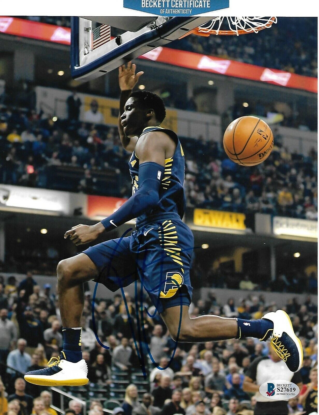 VICTOR OLADIPO signed autographed INDIANA PACERS 8X10 Photo Poster painting w/ COA BECKETT BAS