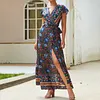 Women's Long Printed Resort Dress