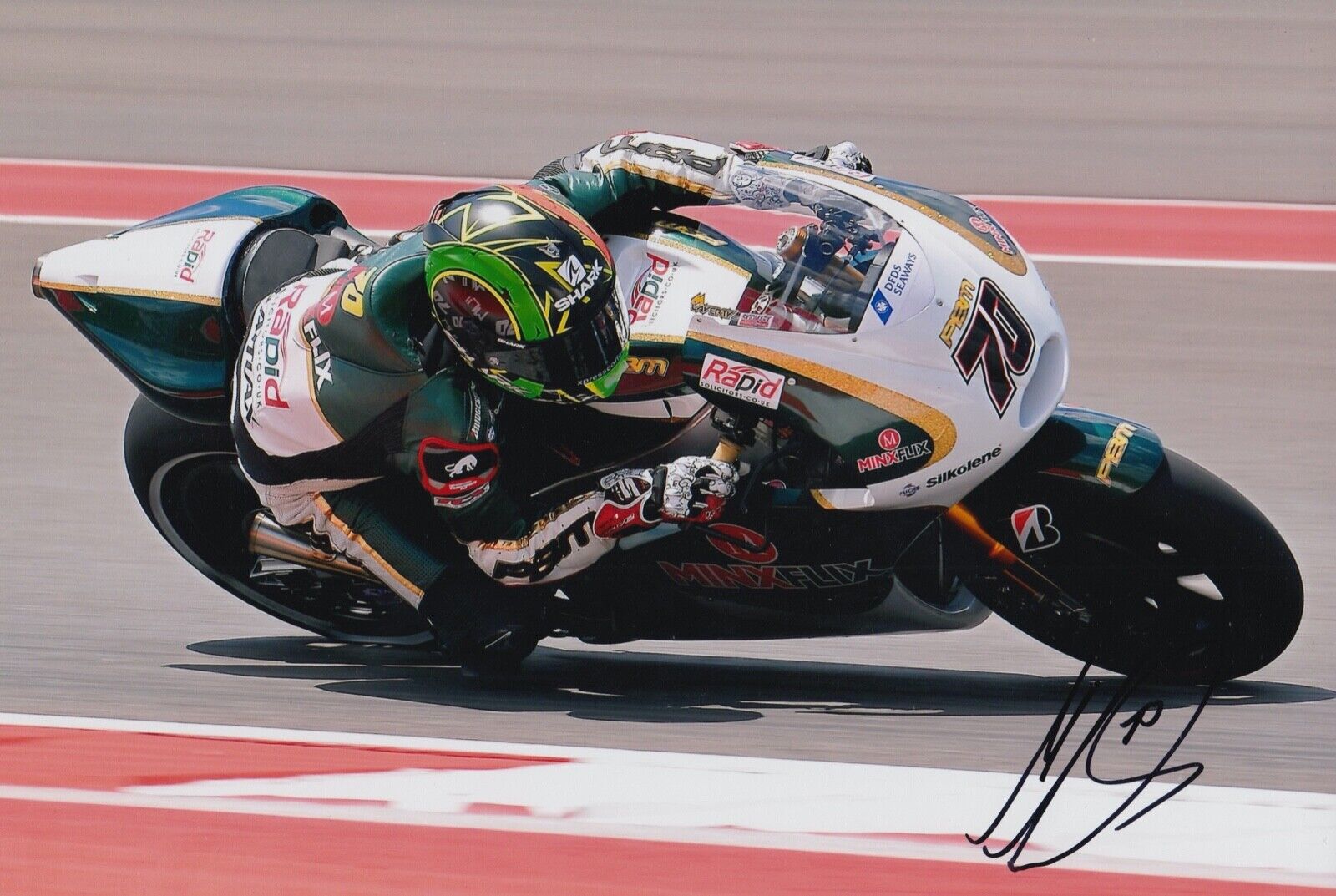 Michael Laverty Hand Signed 12x8 Photo Poster painting MotoGP Autograph Paul Bird Motorsport 6