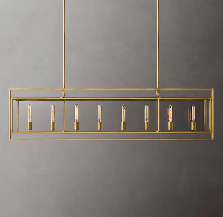 Beckmans Rectangular Chandelier 72" Vjlight