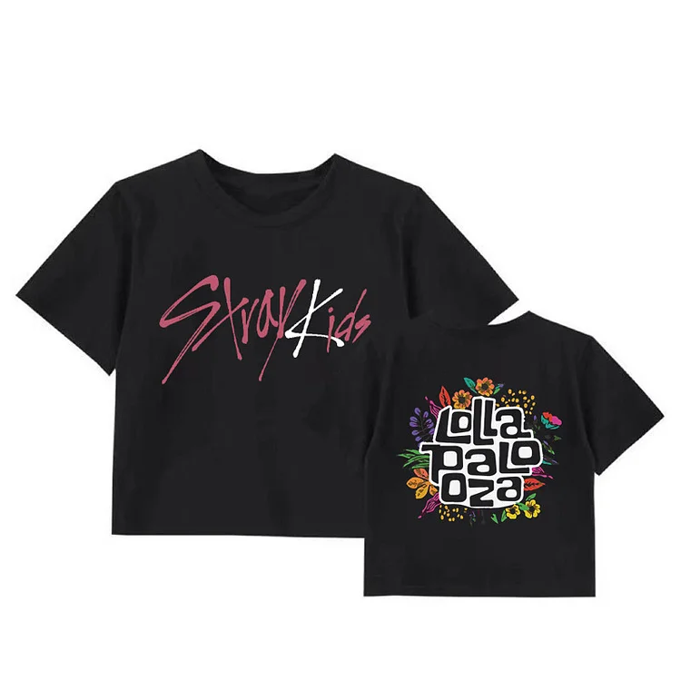 Stray Kids 2023 Lollapalooza Paris MANIAC Crop Top T-shirt