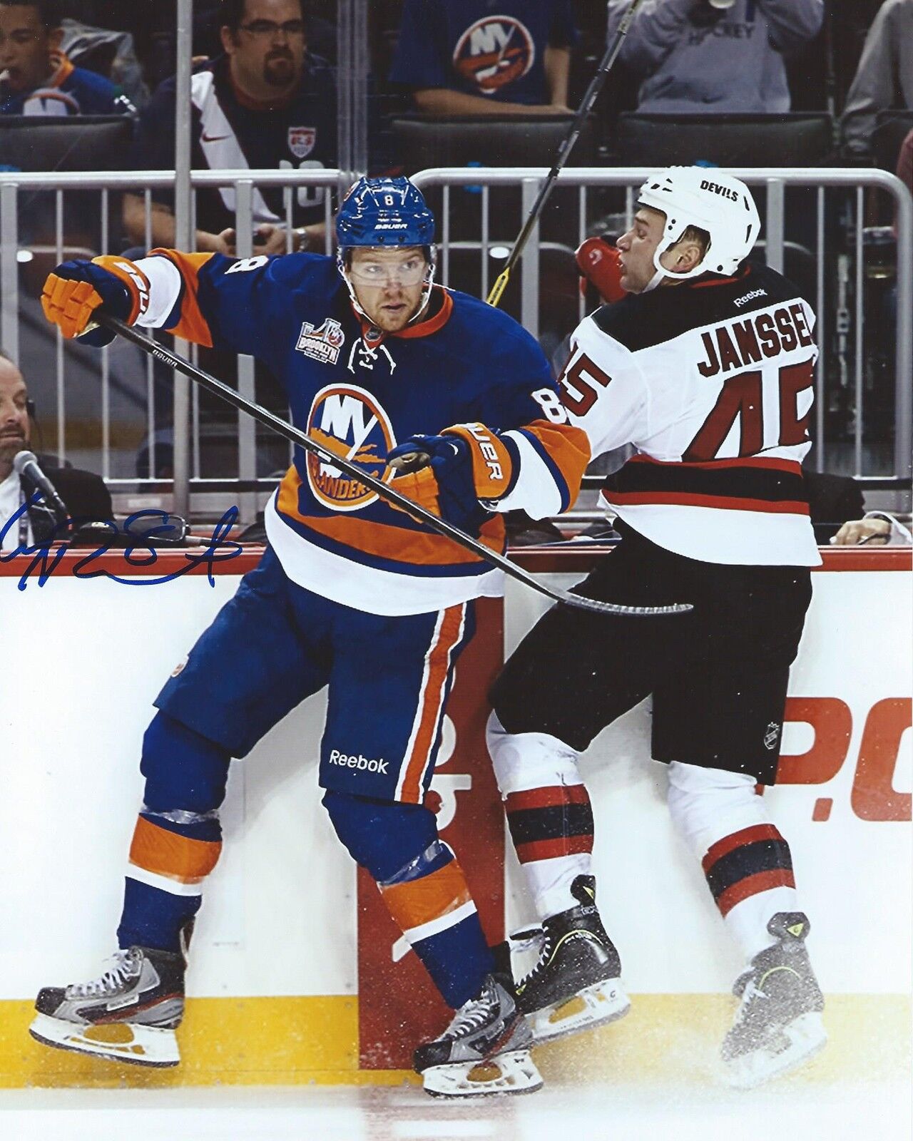 Griffin Reinhart Signed 8x10 Photo Poster painting New York Islanders Autographed COA C