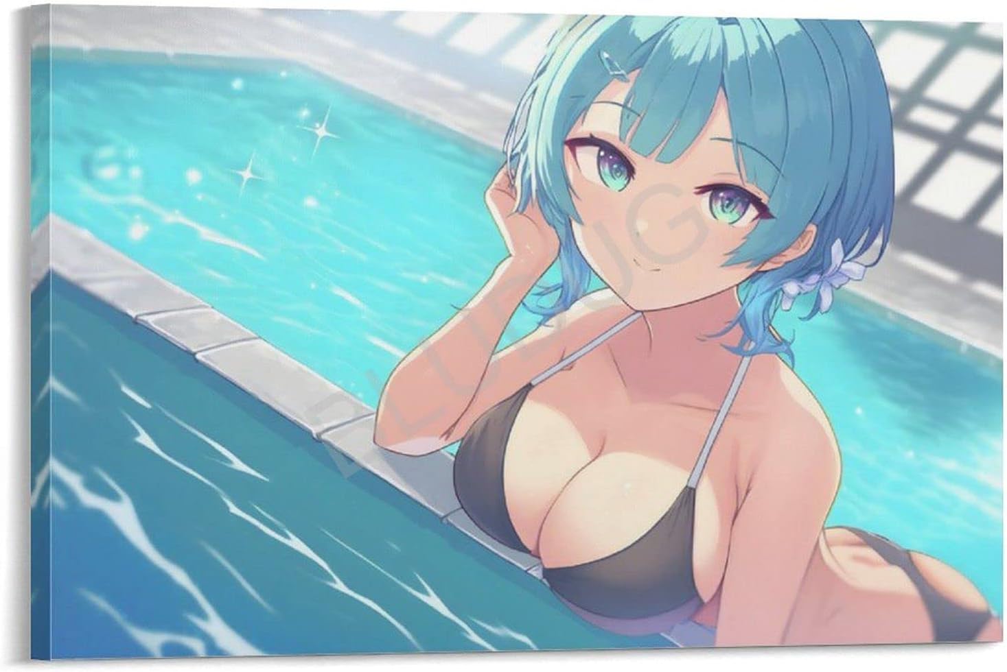 Anime Bikini Poster, Manga Wall Decoration, Anime Poster, Beach Girl Poster (3) Canvas Painting Posters And Prints Wall Art Pictures for Living Room Bedroom Decor 20x30inch(50x75cm) 20x30inch(50x75cm)