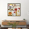 >SALE<Embroidery Cotton Thread 16CT Printed Four Seasons of Autumn Cross Stitch24x23cm