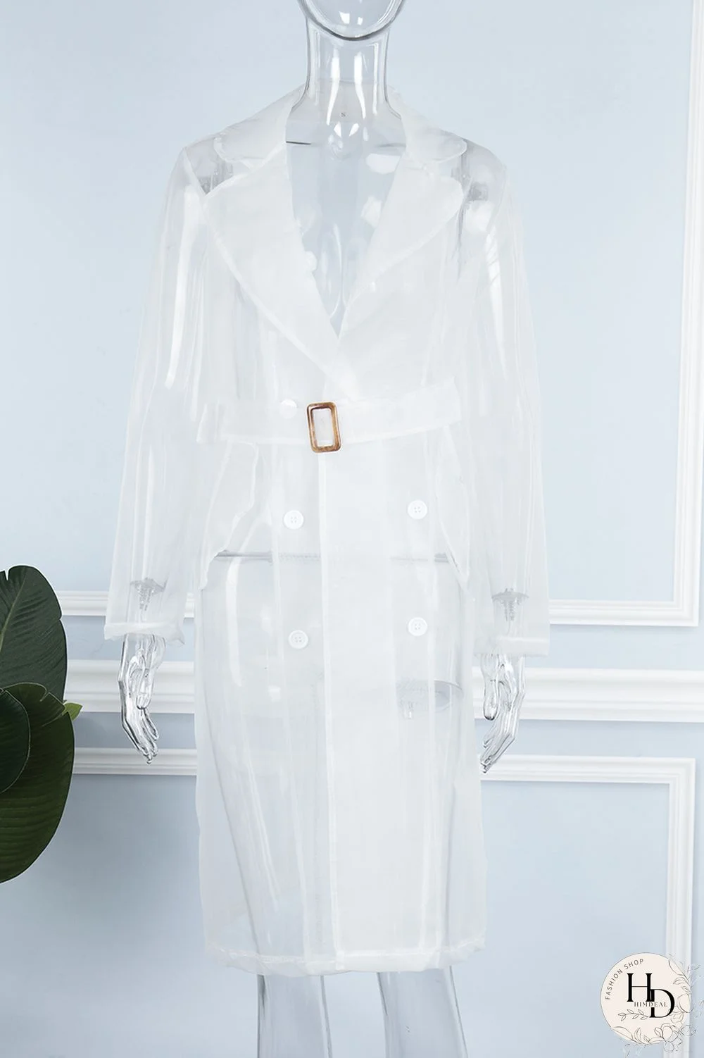 White Casual Solid Cardigan Turndown Collar Outerwear