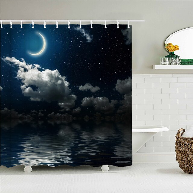 

Shower Curtain – Night View Starry Sky Universe-180*180cm, 501 Original