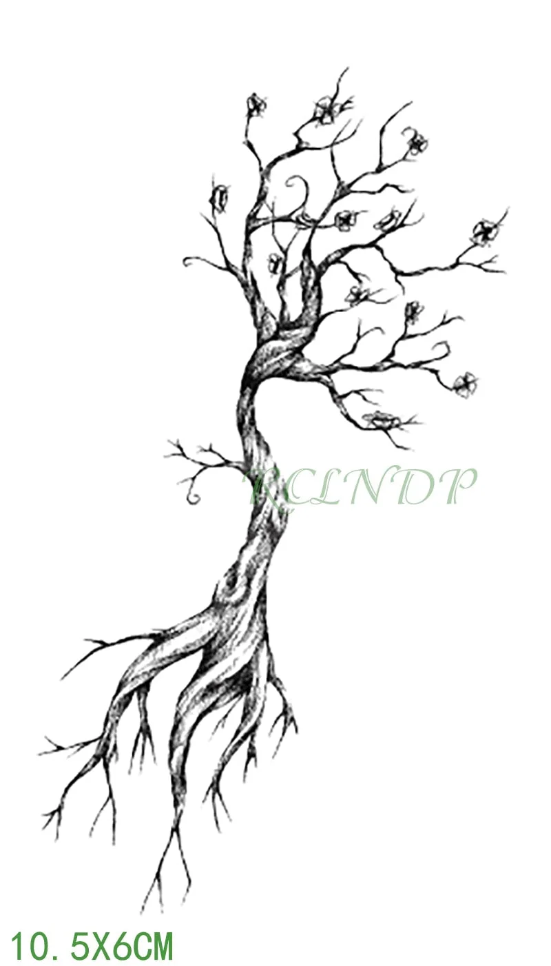 Waterproof Temporary Tattoo Sticker coconut tree Fake Tatto Flash Tatoo Tatouage Wrist Foot Hand For Girl Women Men