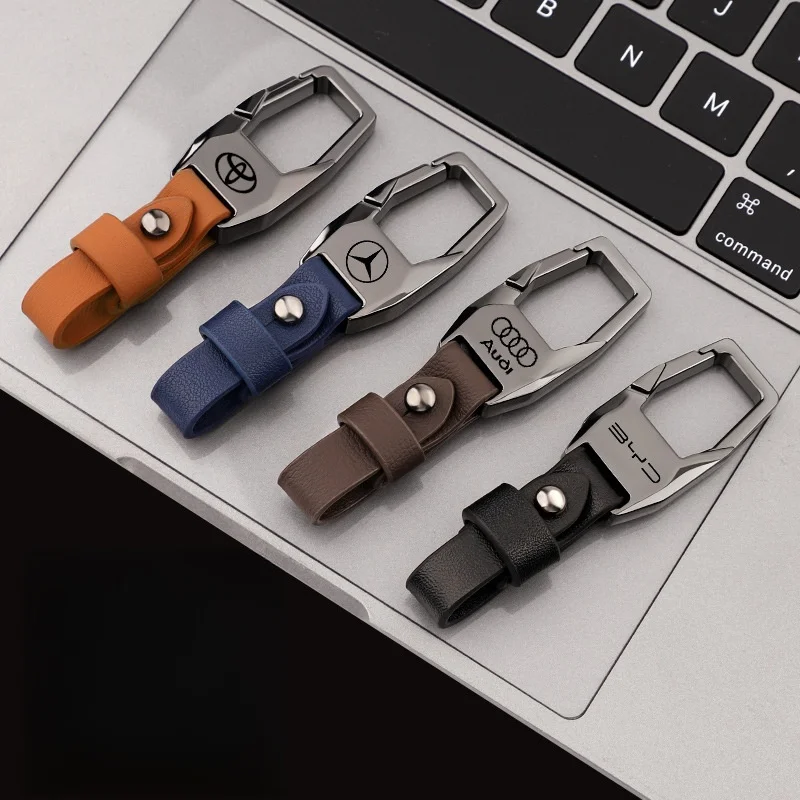 🔥Hot sale🔥🚕Car zinc alloy leather keychain