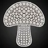 DIY Pearl Painting Mushroom for Home Wall Decor(25x25cm)