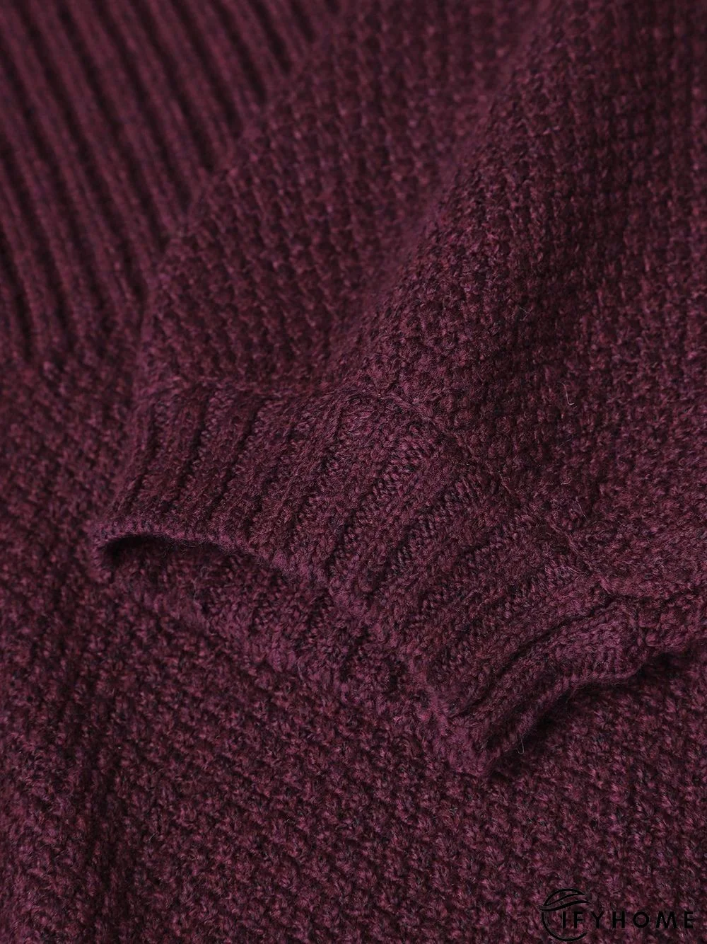 Elegant Solid Long Sleeve Sweater Dress | IFYHOME