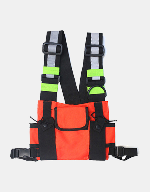 Fluorescent Green Functional Tactical Vest / TECHWEAR CLUB / Techwear