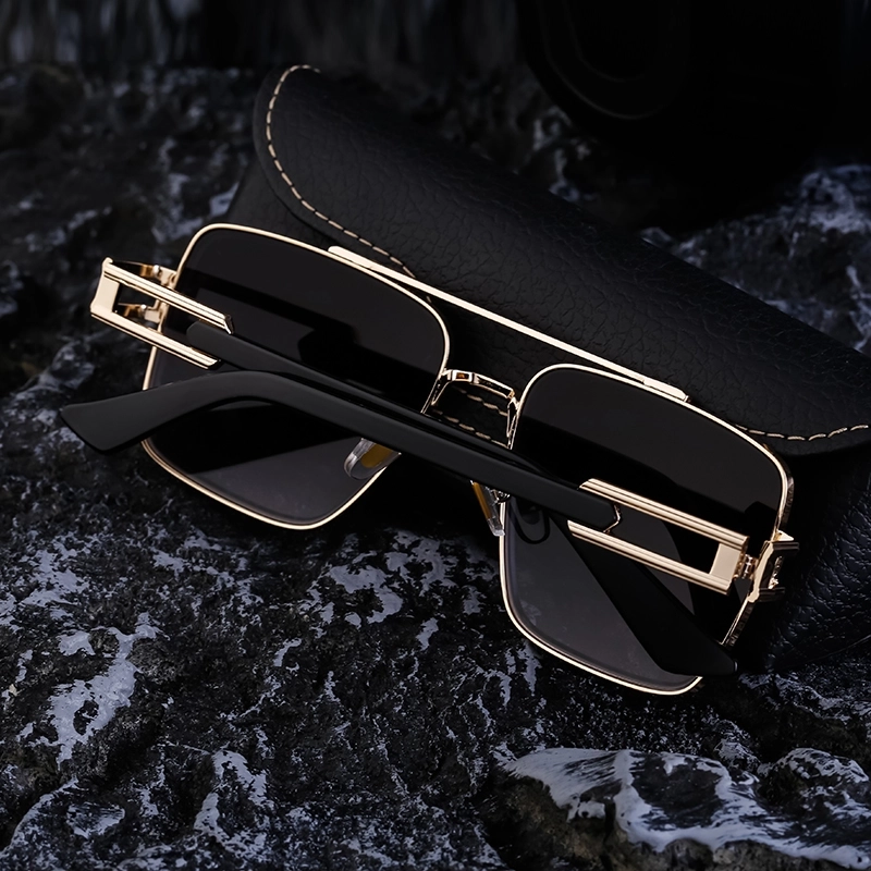 Retro Classic Style Geometric Pc Square Full Frame Men’s Sunglasses