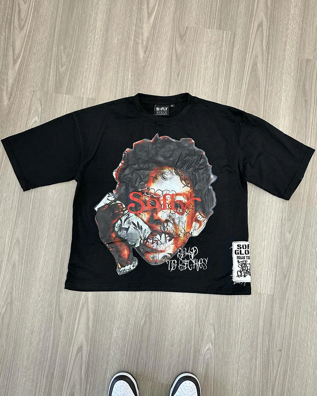 Aonga American Street New Trend Retro Letter Printing Oversized T-shirt Men's And Women's Y2K Harajuku Hip-Hop Gothic Casual Joker Top aonga