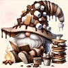 (Multi Style)Coffee Gnome-Full Embroidery 3 strands 11CT Stamped Cross Stitch-40*40CM