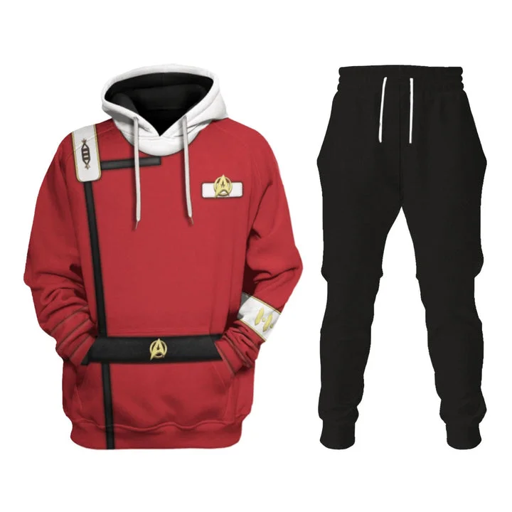 Starfleet UniformThe Wrath of Khan Officer Costume Cosplay Hoodie Tracksuit