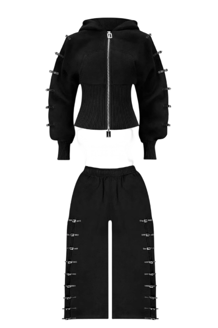 CRUSH BUCKLE SET BLACK