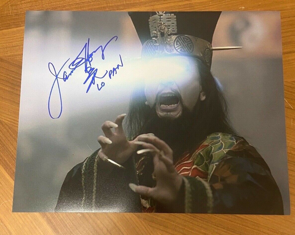 * JAMES HONG * signed 11x14 Photo Poster painting * BIG TROUBLE IN LITTLE CHINA * LO PAN * 20