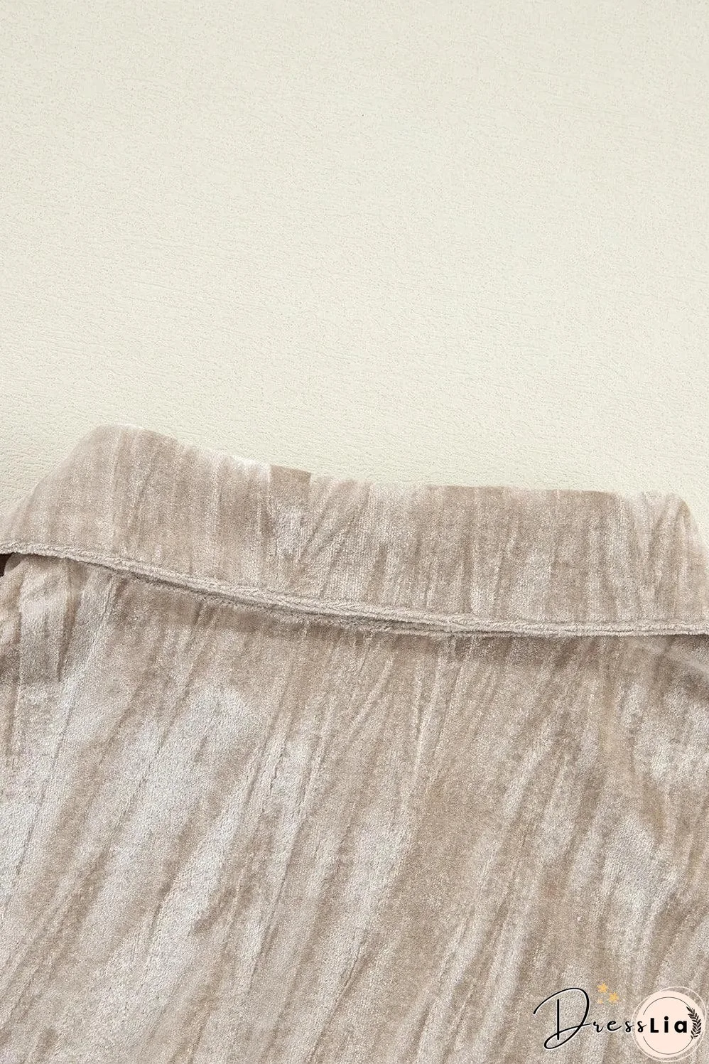 Golden Fleece Loose Fit Chest Pockets Buttoned Velvet Shirt