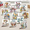 12PCS Diamond Painting Happy Easter Greeting Card Kit for Birthdays Thanksgiving & Special Occasion