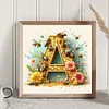Diamond Painting -DIY Round Drill Letter A