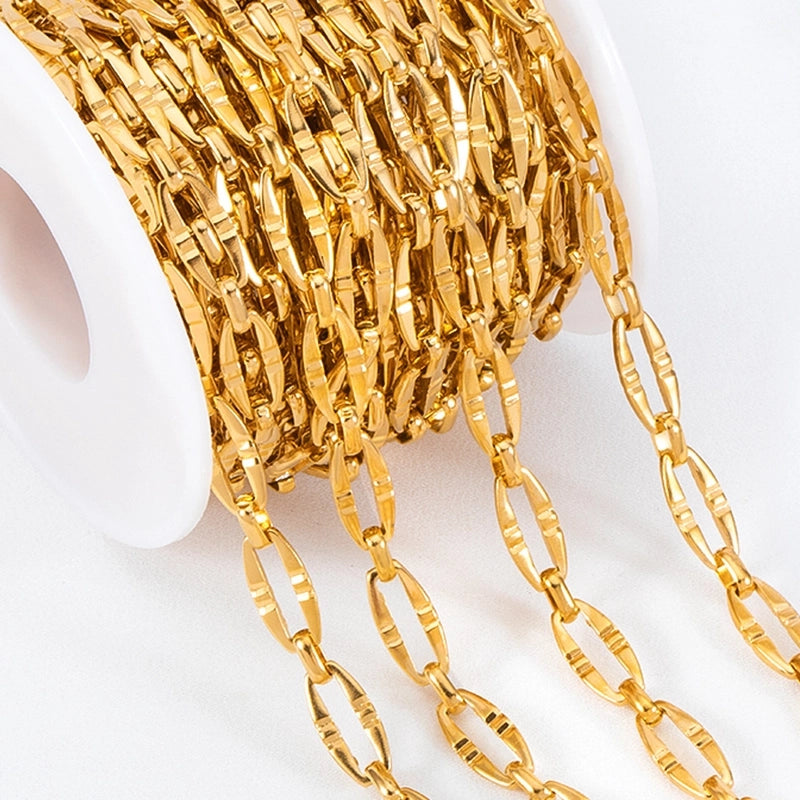 1 Piece 304 Stainless Steel 1M Jewelry Accessories Chain