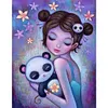uk.everydayedeals (Limited Stock)Diamond Painting - Full Round - Girl and Panda
