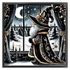 Window Gnome-11CT Stamped Cross Stitch 40*40cm/15.75*15.75in tapestrymarket