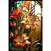 (40*60cm)Stained Glass Lily - Round AB Drill Diamond Painting