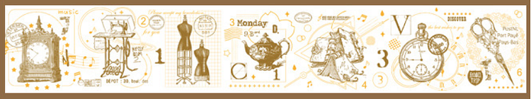 Golden Notes Series Washi Tapes