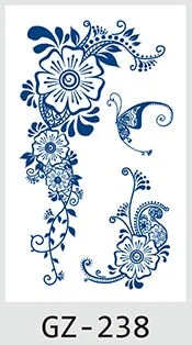 Drop Shipping Temporary Tattoo Stickers Sexy Flowers Juice Ink Lasting Girl Arm Neck Back Waist Buttocks Fake Tatoo Hot Sale DIY