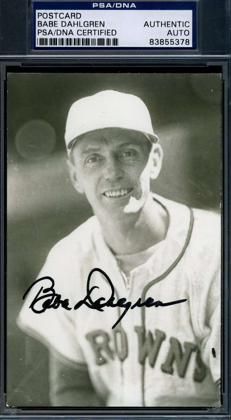 Babe Dahlgren Psa/dna Photo Poster painting Postcard Signed Authentic Autograph