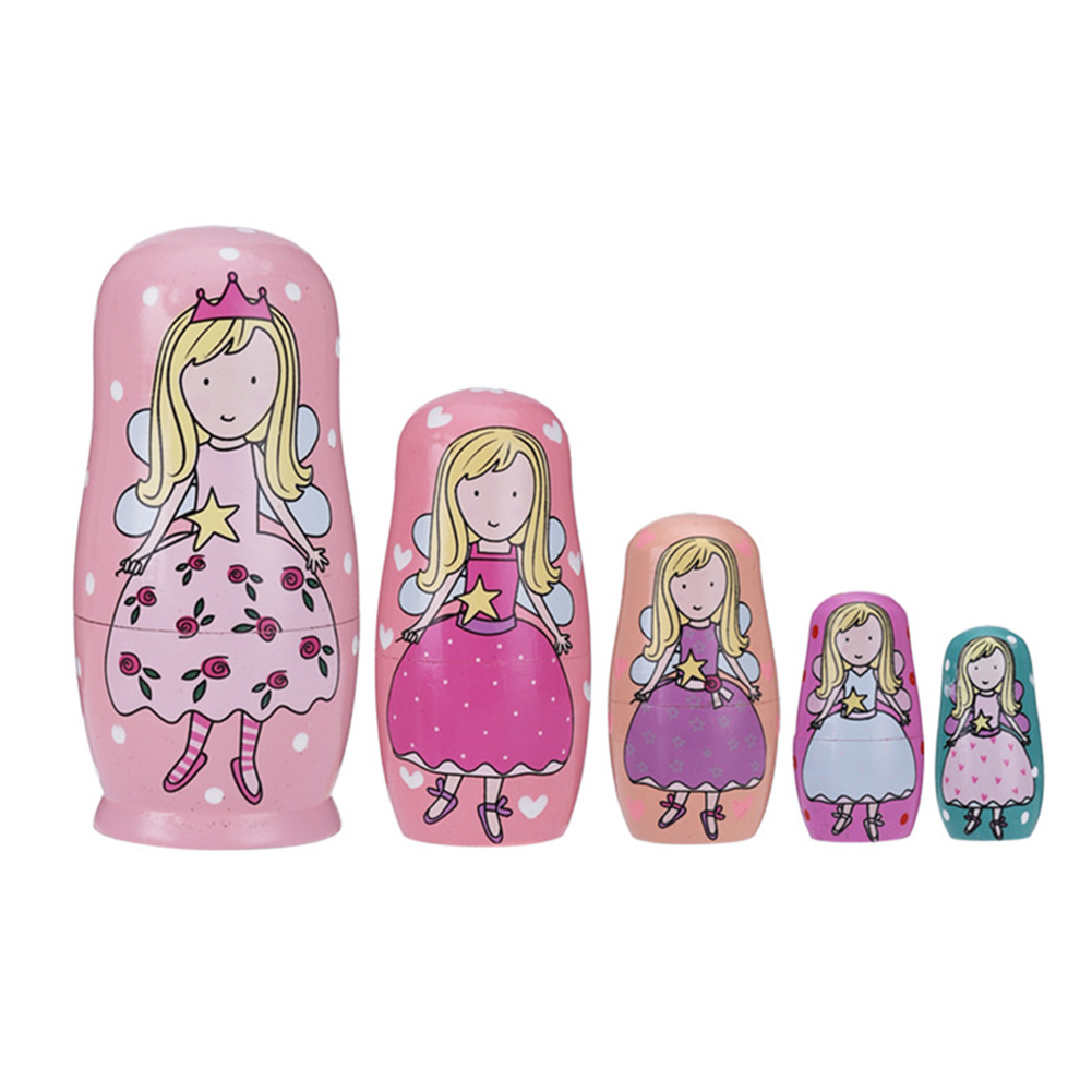 

5 Layer Girl Matryoshka Nesting Dolls, 501 Original