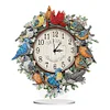 Diamond Painting Acrylic Bird Garland Clock Ornament