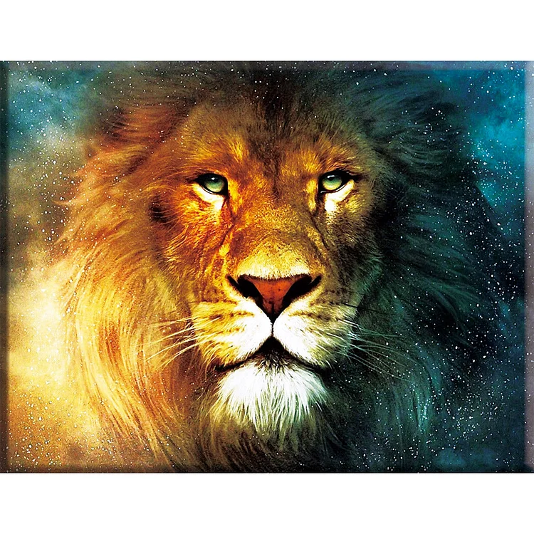 Lion 14CT Printed Cross Stitch Kits (40*50CM) fgoby