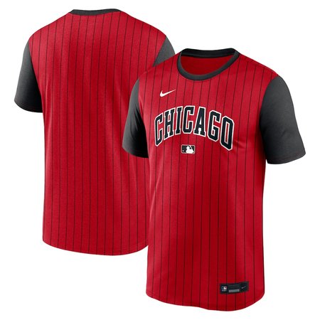 Men's Chicago White Sox  Red/Black 2025 City Connect Authentic Collection Velocity Performance T-Shirt