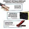 ABS Smart Battery Trickle Charger 12V 6A Automatic Smart Car Battery Charger with LCD Display Temperature Monitoring for Truck Motorcycle Boat SUV ATV and More