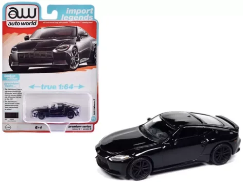 Dronehint 2023 NISSAN Z BLACK DIAMOND 1/64 DIECAST MODEL CAR BY AUTO WORLD 64442-AWSP168 B Toy