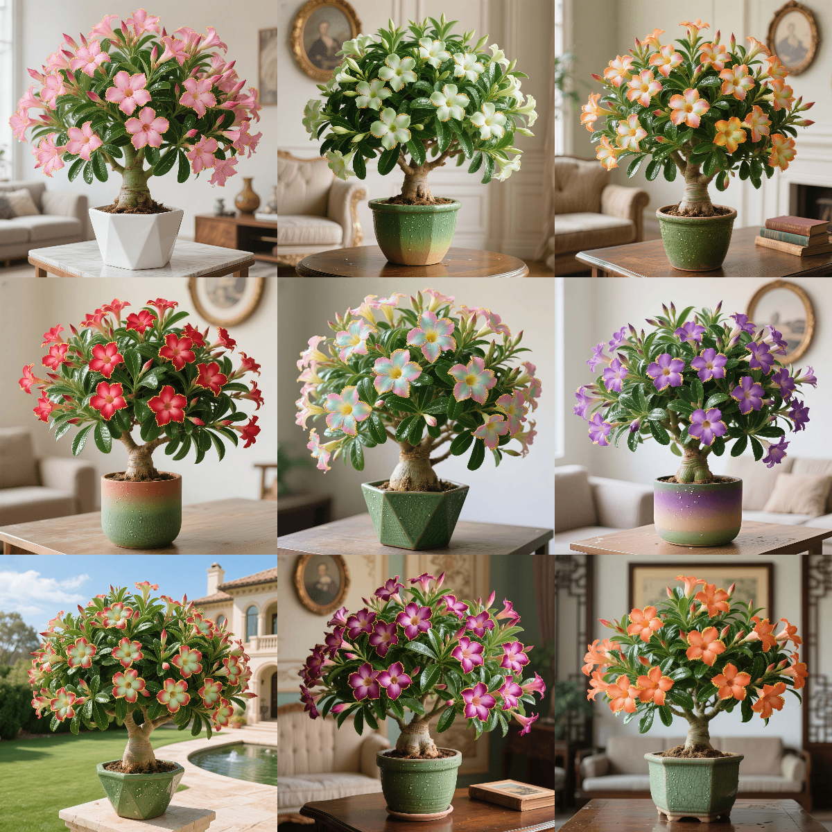 Rainbow Desert Rose - Cold and Heat resistant, Easy to survive
