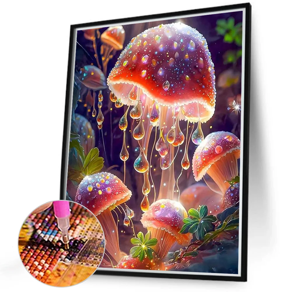 Diamond Painting - Full Round Drill - Mushroom(Canvas|40*50cm)