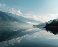 Calm Lake Reflection - Diamond Painting