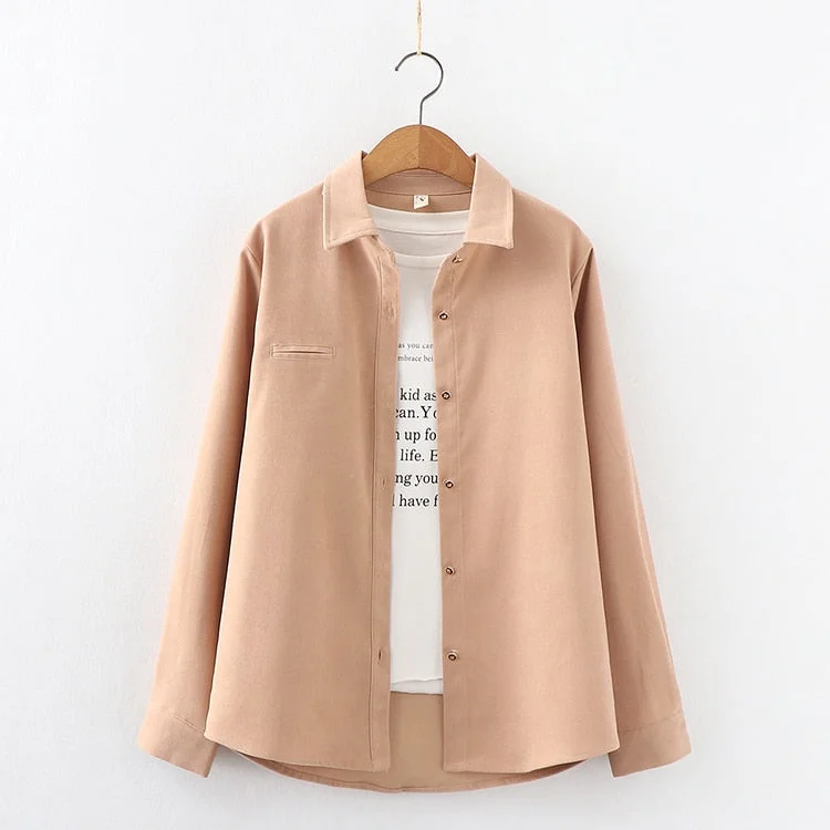 Exquisite Solid Color Women's Shirt 2021Spring New Casual Design Sense Blouses and Tops Young Style Lady Long Sleeve Blouse