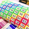 Number 1-98 Cross Stitch Embroidery Pin Cushion Colorful Rainbow Accessories DIY
