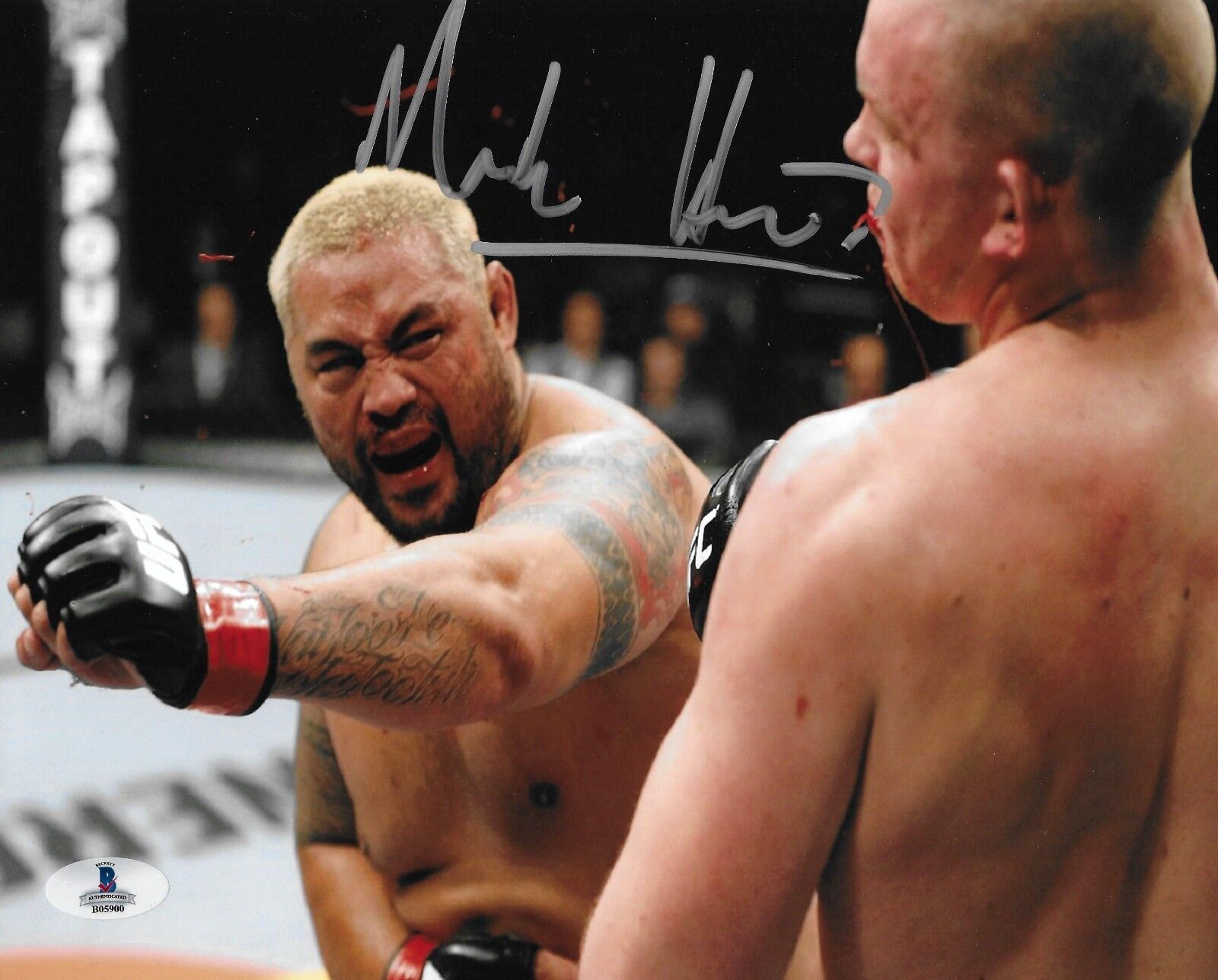 Mark Hunt Signed 8x10 Photo Poster painting BAS Beckett COA UFC on Fuel TV 8 vs S Struve Picture