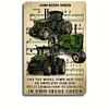 (Multi Style)John Deere - Panneaux en &eacute;tain m&eacute;tallique(20*30cm/30*40cm)