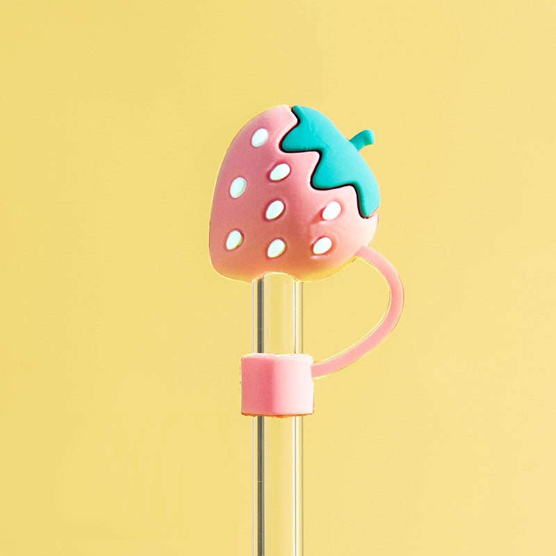 Casual Elegant Cute Flower Silica Gel Straw Decorative Cap 1 Piece