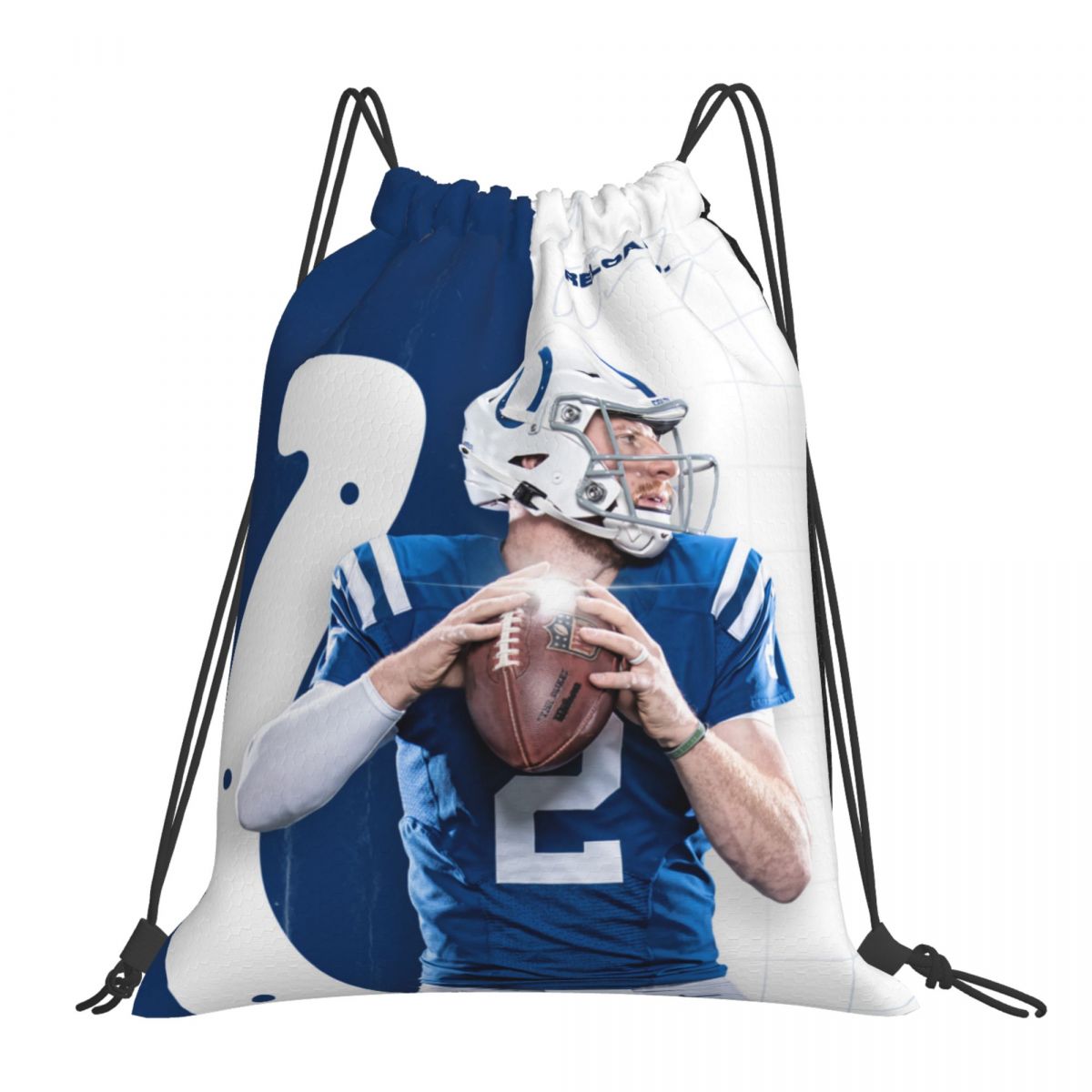 Indianapolis Colts #2 Matt Ryan Drawstring Bags for School Gym