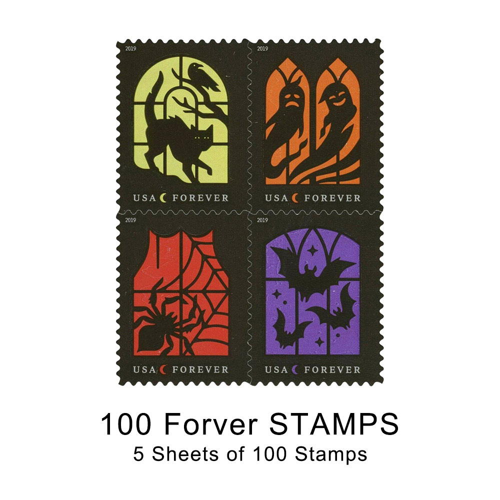SPOOKY SILHOUETTES USPS FOREVER POSTAGE STAMPS – Paper Pastries
