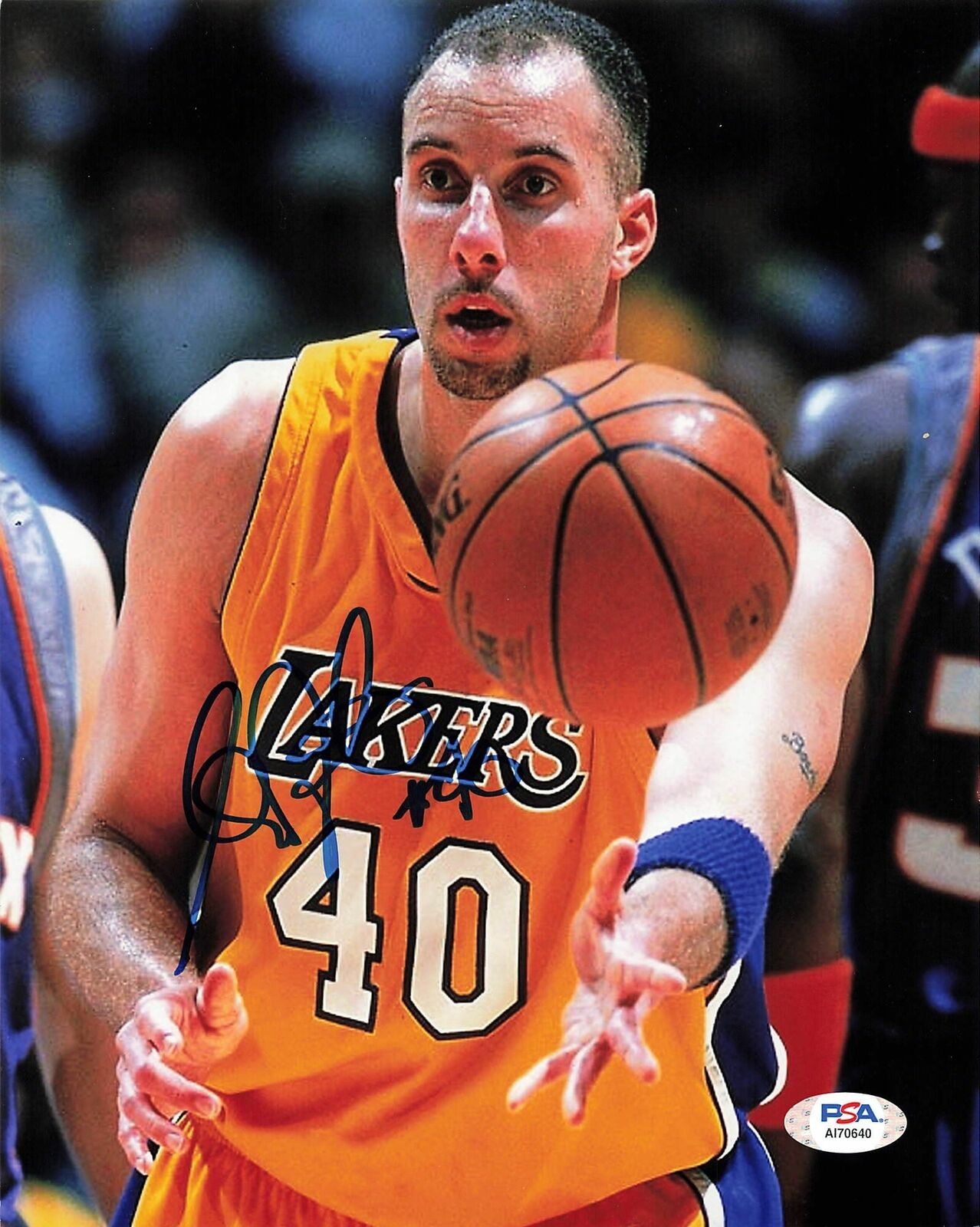 Greg Foster signed 8x10 Photo Poster painting PSA/DNA Lakers Autographed