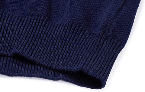 Men's Sweater Half Zipper Turtleneck Warm Pullover Slim Fit Casual Comfortable Striped Knitted Sweaters